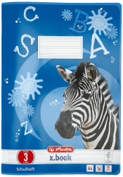 Herlitz 3321809 Schulheft (A4/16 Lineatur 03 (liniert)) 16 Blatt, 10er Packung