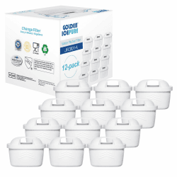 GOLDEN ICEPURE Wasserfilter Kompatibel mit Brita Maxtra+, Maxtra Plus,Mavea,Anna Duomax,12 Stück 12 Stück (1er Pack)