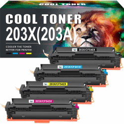 203X 203A Tonerkartusche Kompatible für HP 203X 203A 203 CF540X CF540A für HP Color Laserjet Pro MFP M281fdw M281fdn M280nw M281cdw M281 M254dw M254nw M254dn M254 Schwarz Cyan Gelb Magenta Toner Set