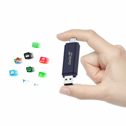 CarlinKit Mini SE Pro 2 in 1 Adapter für Wireless CarPlay und Wireless Android Auto, für Autos mit kabelgebundenem CarPlay oder kabelgebundenem Android Auto (Modelljahre: 2017 bis 2025) Plug and Play