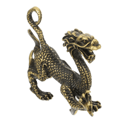 Chinesische Feng Shui Drachen Messing Statue Skulptur Hause Büro Dekoration Tabletop Decor Ornamente für Reichtum Und Erfolg Glück Geschenke