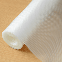 Hersvin Schubladenmatte 30cmx300cm Schrankpapier Schubladeneinlage Eva Wasserfest Nicht Klebende Unterlage Teppich für Küchenschränke Regalschrank (Transparent/Raute)