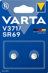 VARTA Batterien Knopfzellen V371/SR69, 2 Stück, Silver Coin, 1,55V, kindersichere Verpackung, für elektronische Kleingeräte - Uhren, Autoschlüssel, Fernbedienungen, Waagen, Made in Germany