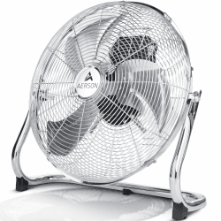 TRESKO AERSON Bodenventilator 50cm | Windmaschine mit 3-Leistungsstufen 120W | Standventilator | hoher Luftdurchsatz | robuste Metallausführung | Neigungswinkel ca. 110 Grad