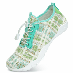 IceUnicorn Strandschuhe Badeschuhe Damen Herren Schwimmschuhe Aquaschuhe Sommer Schnell Trocknend Surfschuhe 40 EU 539grün