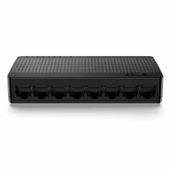 Tenda Netzwerk Switch 8 Port Gigabit LAN Switch, LAN Splitter, LAN Verteiler (Plug-and-Play, Lüfterlos, Unmanaged, Schwarz)(SG108 V4.0)