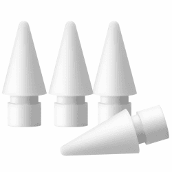PAPERFEEL [4 Stück Spitze für Apple Pencil 2. Generation und Apple Pencil 1. Generation, Apple Pencil USB-C, Hochsensibel Präziser POM Ersatzspitzen für Apple iPad Pencil, iPencil Nib Tip für iPad