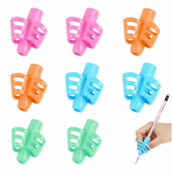 Vicloon Schreibhilfe, 8pcs Bleistiftgriffe, pencil grips for kids Griffset Schreiben Haltungskorrektur Werkzeug für Bleistifte Bleistift Griffe für Kinder Stifthaltung Hilfe Schreibhilfe Grip Haltung