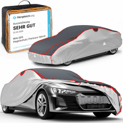 WALSER Hagelschutz Abdeckplane Auto, Auszeichnung Sehr Gut* Hagelschutzplane, Premium Hybrid, Autogarage, Abdeckung 100% Polyester, Abdeckung PKW XL XL PKW