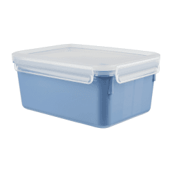 Emsa N10128 Clip & Close Color Edition Frischhaltedose | 2,2 Liter | 100% auslaufsicher/hygienisch | BPA-frei | spülmaschinen-, mikrowellen- und gefriergeeignet | Aqua Blau