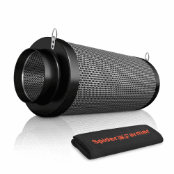 Spider Farmer 100 mm/4 inch Kohlefilter für Grow Tent, Air Carbon Filter mit Premium Australia Virgin Charcoal für Grow Tent Fan, Grow Zelte, Luftfiltration, Hydrokultur
