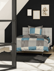 Bierbaum 6277_04 Feinbiber-Bettwäsche , Designed in Germany, 135 x 200 cm + 80 x 80 cm, mokka