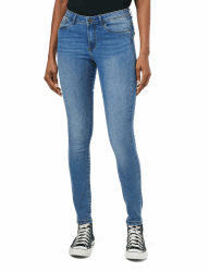 VERO MODA Tanya Mid Rise Skinny Jeans L / 32L Medium Blue Denim