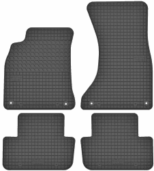 Maßgefertigte Auto Gummimatten, kompatibel mit Audi A4 B8 von 2008 bis 2015-4 teilige Gummifußmatten Set, Geruchlos & Abriebfest, Hochwertige Fußmatte Auto Accessoires A4 B8 Komplettes Teppichset