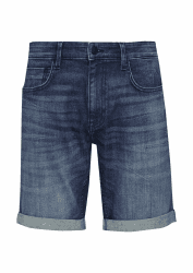 QS Herren Jeans Bermuda, Regular Fit 29 Blau 56z5