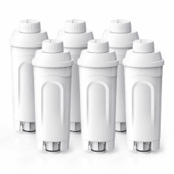 6xGLACIER FRESH Wasserfilter für Delonghi Wasserfilter DLSC002, Kompatibel mit Delonghi Kaffeevollautomat Magnifica S, Eletta Explorer, Dinamica and ECAM, ETAM, ESAM, EC-Serie, IAPMO R&T Zertifiziert