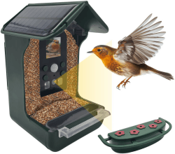 Berger & Schröter Vogel-Futterhaus mit Kamera und Solar