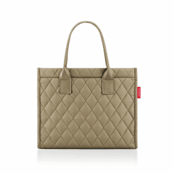 reisenthel daily shopper – Moderner, geradliniger Shopper für jeden Anlass - praktische Handtasche, groß genug für Ihre Einkäufe und Ihre Alltagsgegenstände Rhombus Olive