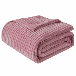 EMME Kuscheldecke Flauschig Decke, 3D-Touch-Erlebnis 150 x 200 cm Fleecedecke, Weich und Warme wolldecke überwurfdecke, Decken für Sofa, Tagesdecke, und Couch,Grau lila