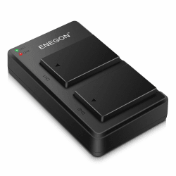 ENEGON 2-teiliger Kamera-Akku LP-E17 mit Dual Micro USB Ladegerät für Canon Rebel SL2, T6i, T6s, T7i, EOS R10, R8, RP, R50, R100, M3, M5, M6, 200D, 250D, 77D, 750D, 760D, 800D, 8000D und mehr