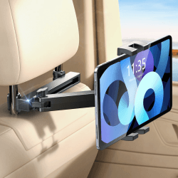 EOIWUY Tablet Halterung Auto, [Ausziehbarer Verlängerungsarm] 360° Drehung Tablethalterungen Auto, Tablet Halterung Auto Kopfstütze Kompatibel mit iPad, iPhone, Galaxy Tabs und Allen 4,7-12,9" Geräten