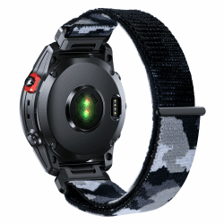 ANBEST 26mm Nylon Armband für Fenix 7X/6X/7X Pro/6X Pro/Enduro Armband, Quick Fit Armbänder für Fenix 5X/Enduro 2/Tactix 7 Pro/Descent Mk1/MK2/MK2i/Fenix 3 Ersatzarmband Ultraleichtes Klett