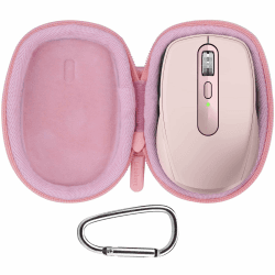 Lebakort Hart Reise Schutz Hülle Etui Tasche für Logitech MX Anywhere 3S Anywhere 3 Anywhere 2S Anywhere 2 Fortschrittliche Kabellose Maus (Rosa)
