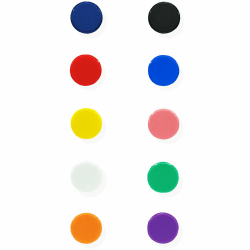 PYJLBX Magnete für Magnettafel, 10 Stück 10 Farben Magnet Kühlschrankmagnete, Magnete Stark Magnete Kühlschrank Tafel Magneten Kleine Mini Magnete Bunt Rund Magnete für Whiteboard Pinnwand Kühlschrank