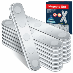 BKSAI 12er Unzerbrechliche Stark Magnete zum Kleben Neodym Magnete Selbstklebend 58x10x2mm Klebemagnete Magnetband Flach für Bildung, Forschung, Beruf, Gewerbe, Industrie, Kühlschrank, Whiteboard(N33)