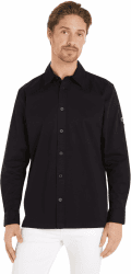 Calvin Klein Jeans Herren Hemd Badge Shirt Freizeithemd XS Schwarz (Ck Black)