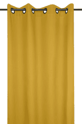 Lovely Casa R64689021 Nelson Vorhang mit Ösen, Polyester, 135 x 240 cm, Gelb