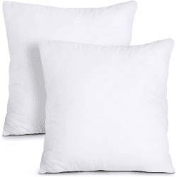 Utopia Bedding 2er Set Kissenfüllung 45 x 45 cm, Innenkissen Füllkissen Kopfkissen Sofakissen (Weiß)