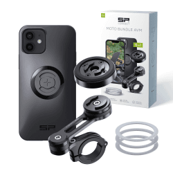 SP CONNECT Moto Bundle mit Anti Vibration Module | SPC+ | kompatibel mit iPhone 12 Pro/12 | Handyhalter für Motorrad Bike Moped Roller | Gadget Halterung für Navi