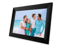 Denver PFF-1024BLACK Digitaler Bilderrahmen 25,7 cm (10,1 Zoll) mit Wi-Fi, Timer, Foto-Software zum Versenden von Fotos von der mobilen App auf den Rahmen, Auflösung: 1280 x 800 cm, Schwarz