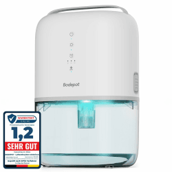 Luftentfeuchter Elektrisch Keller 1800ml, Entfeuchter Keller Elektrisch 30dB, Raumentfeuchter Elektrisch für Keller 40w, Luftentfeuchter Elektrisch Klein, Timer, 7 Farbige Beleuchtung