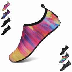 SAGUARO Unisex Badeschuhe Schwimmschuhe Wassersportschuhe, Schnell Trocknend rutschfest Leicht, Gr. 36-47 38/39 EU Heißes Rosa