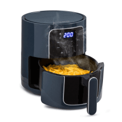 Klarstein Heißluftfriteuse, Air Fryer zum Frittieren, Friteuse mit Touch-Bedienfeld, Timer, Einstellbare Temperatur & 8 Programme, Airfryer zum Luftfritieren, Heißluftfriteuse ohne Öl 1400 W, 3,5L