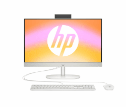 HP All-in-One Desktop-PC,23,8" FHD Display, AMD Ryzen 5 7520U, 8 GB DDR5 RAM, 512 GB SSD, AMD Radeon-Grafikeinheit, Windows 11 Home, QWERTZ, Weiß, [Exklusiv bei Amazon]