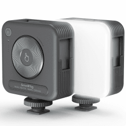SMALLRIG P96 Mini LED Videoleuchte, 96 LED-Perlen mit Inbegriffen Cold Shoe, 1100Lux@0,3m, 103g, Tragbare Kamera Licht mit 2200mAh-Akku, 2700K–6500K, CRI 95+, Innovative Drehtellersteuerung - 3286B