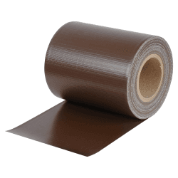 WOLTU Sichtschutzstreifen für doppelstabmatten 450 g/m² PVC, Doppelstabmattenzaun Blickdicht Wetterfest Windschutz 19cm x 35m, Sichtschutz zaun für Garten Balkon inkl.25 Befestigungsclips, Braun
