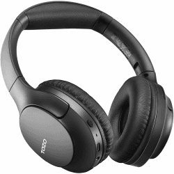 TOZO HA1 Faltbare Over Ear Kopfhörer 5.4 Bluetooth Kopfhörer, ENC Noise Cancelling Kopfhörer, Kopfhörer Kabellos Bluetooth mit App Steuerung, 70 Std Spielzeit Stereo Tiefer Bass, Schwarz