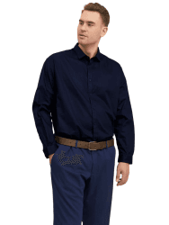 JACK & JONES Male Oberhemd Plus Size Loose Fit Oberhemd 5XL Navy Blazer/Fit:loose Fit