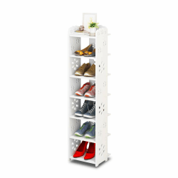 Dripex Schuhregal Standregal 7 Ablagen Schuhablage Schuhständer Schuhschrank multifunktional Standregal für Flur Schlafzimmer Küche