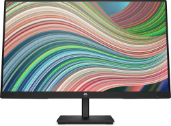 HP V24ie G5 FHD Monitor 60,5 cm (23.8 Zoll), 1920 x 1080 Pixel (16:9), 75 Hz, Full HD, AMD FreeSync, Joypad OSD Knopf, Blaulichtfiltermodus, VGA, HDMI 1.4, DisplayPort 1.2, umweltfreundlich, Schwarz