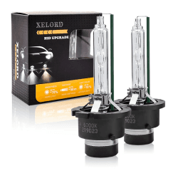 XELORD D4S 6000K Xenon Brenner 35W 12V HID Scheinwerferlampe für Autoscheinwerfer - Upgrade-Version(2 Stück)