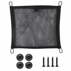 JJiaoLinin Aufbewahrungsnetz,Aufbewahrungsnetz zum Befestigen ohne Bohren Kofferraum Netztasche Auto Aufbewahrungsnetz Gepäcknetz Tasche für Autos, Wohnmobil, Camper,Van,Boote & Zuhause 42 * 36cm