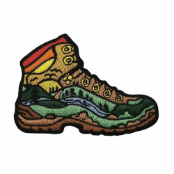 Ferien Camping Wanderschuhe Klett Patch Stickerei Aufnäher Patches Tactical Morale Hook Loop Patches for DIY Taktische Mountaineering Kleidung Rucksack Gear Hat Jackets