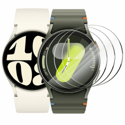 CAVN Glas Kompatibel mit Samsung Galaxy Watch 7/6/5/4/FE 40mm Schutzfolie [4-Stück], Wasserdichtes Schutz Displayschutzfolie Anti-Kratzen Displayschutz für Galaxy Watch 4/5/ 6/7/FE (40mm)