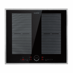 Klarstein Induktionskochfeld, Glaskeramik Kochfeld, Induktionskochfeld mit 4 Platten, Einbau-Induktionskochfeld mit Touch-Display, Digitalanzeige und Timer-Funktion, Schnelles Aufheizen, 7000 Watt