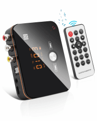 5.0 Bluetooth Transmitter Empfänger 2in1 Bluetooth Adapter mit Aux RCA, NFC Stereoanlage Audioadapter mit Digitalanzeige für TV/PC/Kopfhörer/Lautsprecher